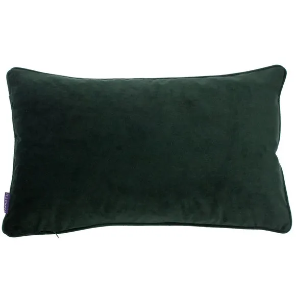 Botanical Cushion with Cheetah Print - Green