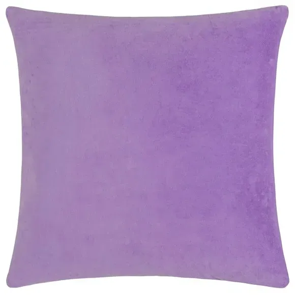 Decorative Cushion with Floral Print - Lilac, Cotton