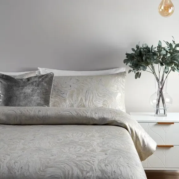 Duvet Cover & Pillowcase Set - Oyster, Polycotton