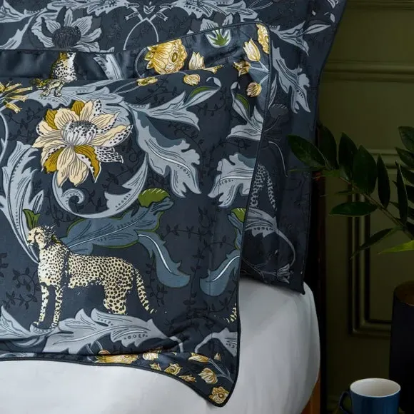Duvet Cover Set with Pillowcase - Blue, Cotton