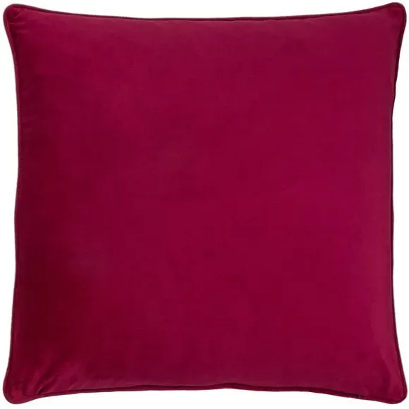 Embroidered Bee Cushion - Fuchsia, Velvet
