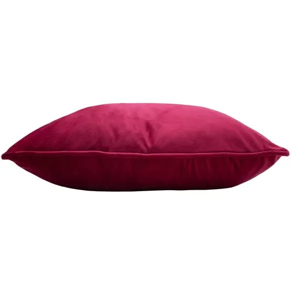 Embroidered Bee Cushion - Fuchsia, Velvet