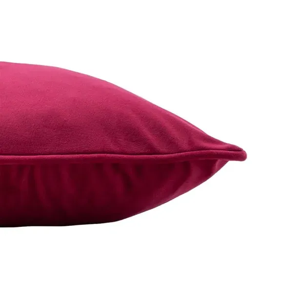 Embroidered Bee Cushion - Fuchsia, Velvet
