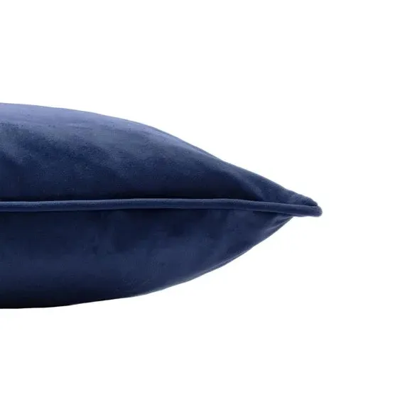 Embroidered Bee Cushion - Navy, Velvet