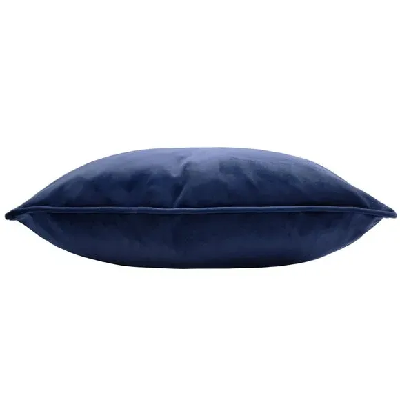 Embroidered Bee Cushion - Navy, Velvet