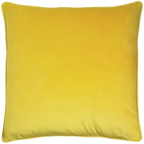Embroidered Bee Cushion - Yellow, Velvet