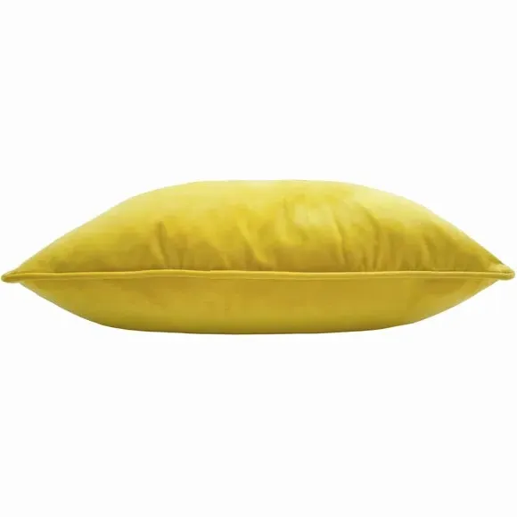 Embroidered Bee Cushion - Yellow, Velvet