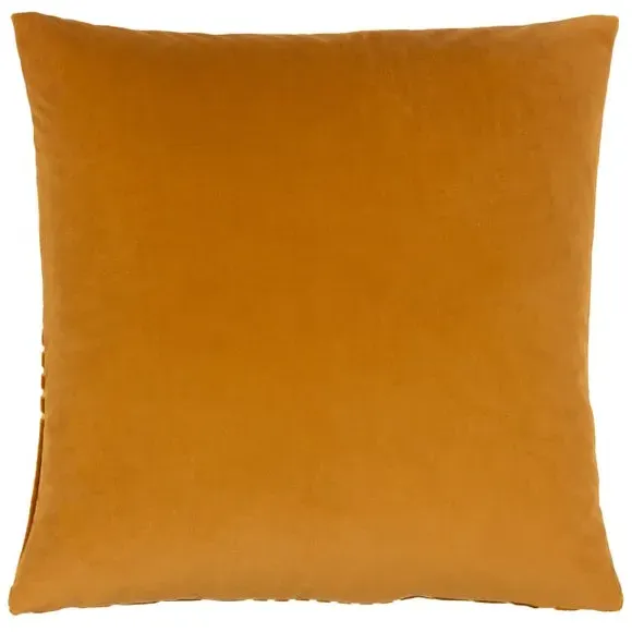 Geometric Cushion with Zip Closure - Gold, Velvet