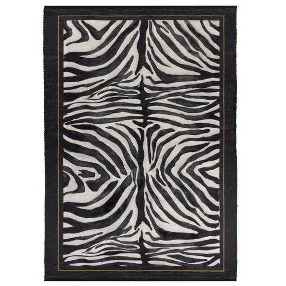 Indoor Outdoor Rug Zebra Print - Multicolor