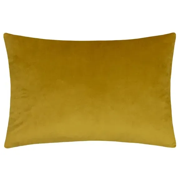 Rectangle Cushion Cut-Velvet - Green, Polyester