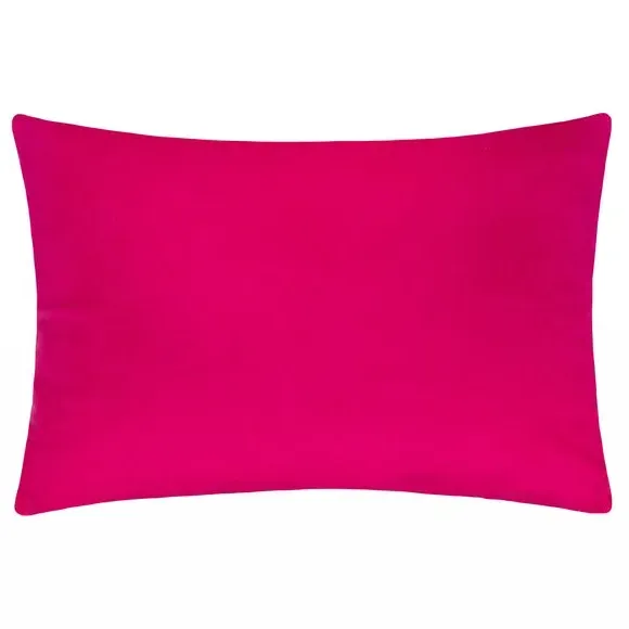 Rectangle Cushion Cut-Velvet - Magenta, Polyester