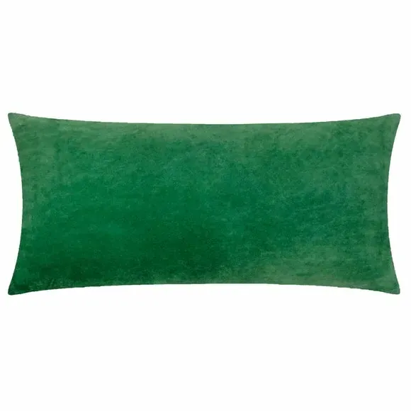 Rectangular Cushion with Embroidery - Cerise, Velvet