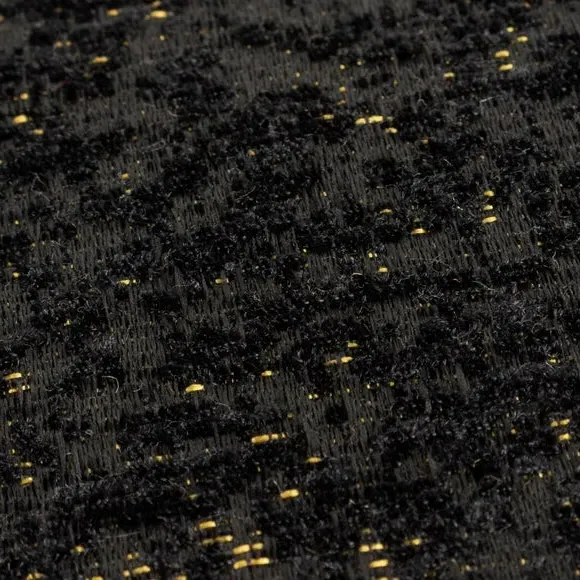 Reversible Cushion with Piped Trim - Black, Chenille