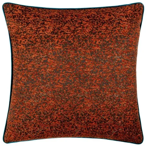 Reversible Cushion with Piped Trim - Copper, Chenille