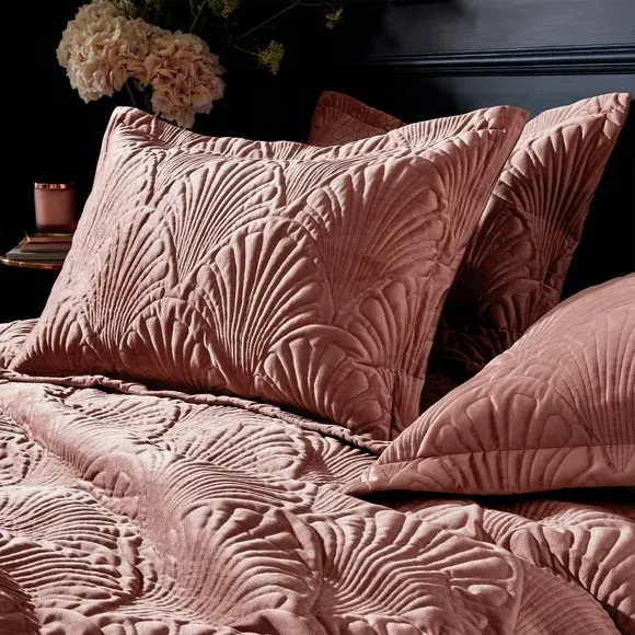Reversible Duvet Cover Set - Blush, Velvet