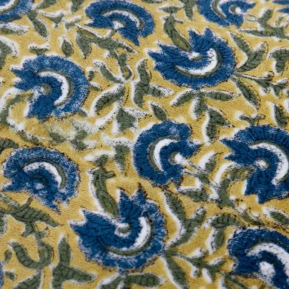 Square Cushion with Piped Edge - Lemon, Velvet