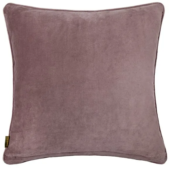 Square Cushion with Piped Edge - Violet, Velvet