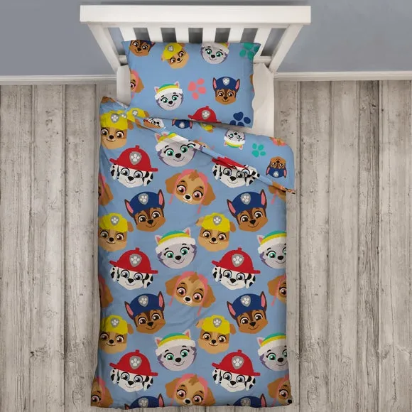 Coverless Duvet Set with Pillowcase - Blue