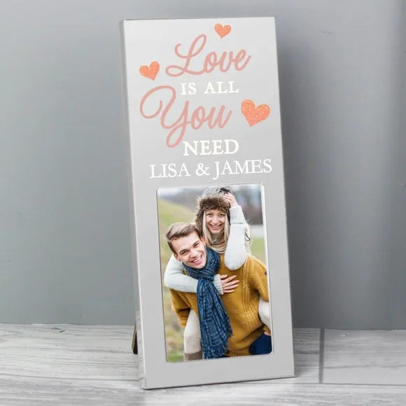 2x3 Photo Frame Love Quote - Silver image