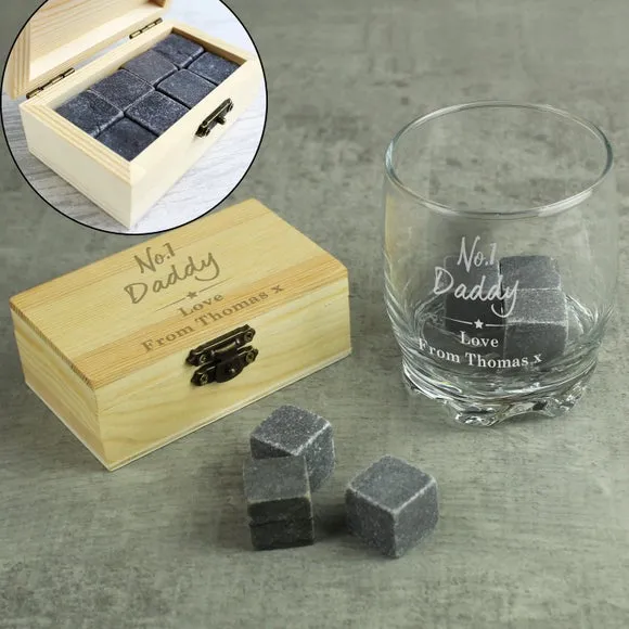 Cooling Stones and Glass Set - Grey, Stone