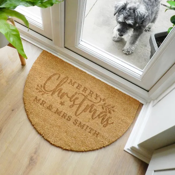 Half Moon Indoor Doormat - Brown, Coir
