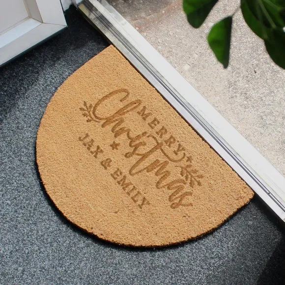 Half Moon Indoor Doormat - Brown, Coir