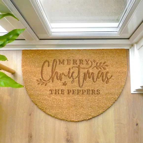 Half Moon Indoor Doormat - Brown, Coir