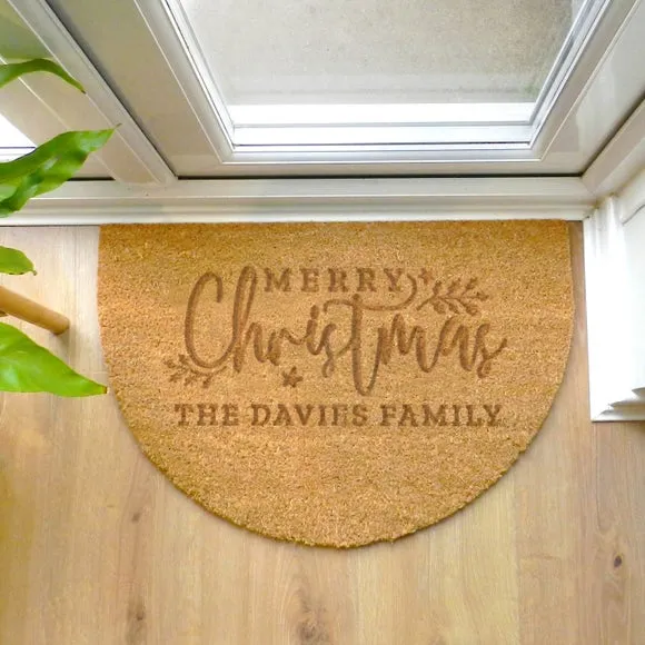 Half Moon Indoor Doormat - Brown, Coir image