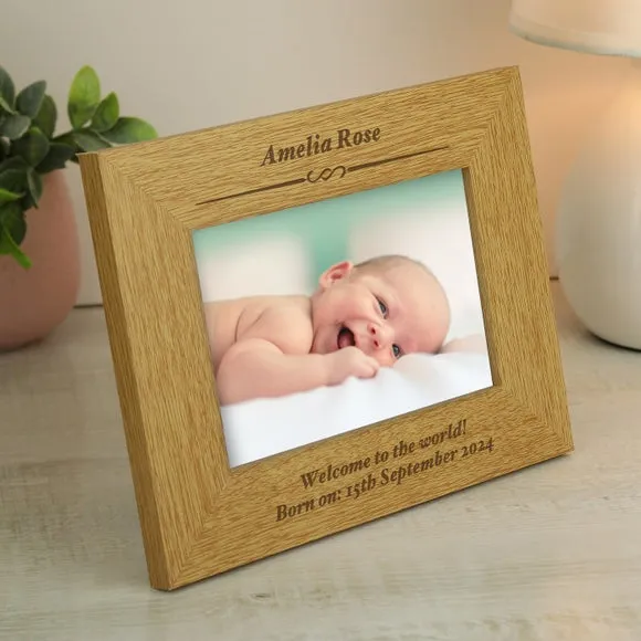 Landscape Photo Frame - Natural, Oak Effect