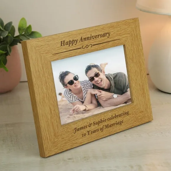 Landscape Photo Frame - Natural, Oak Effect