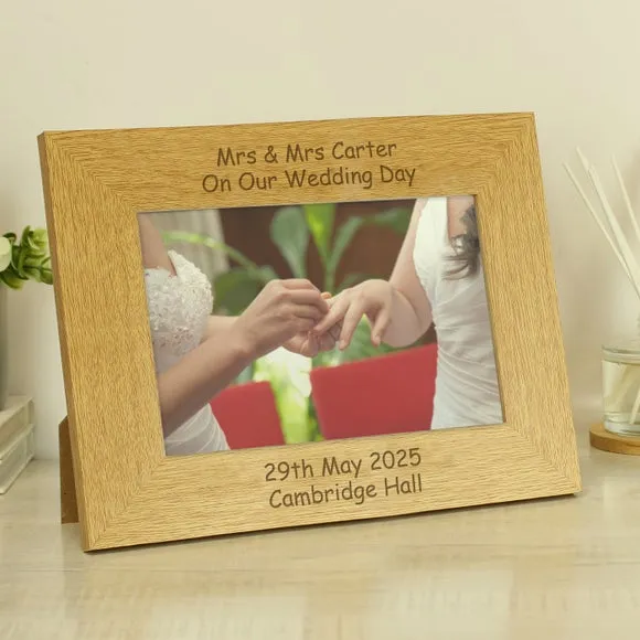Landscape Photo Frame - Natural, Wood image