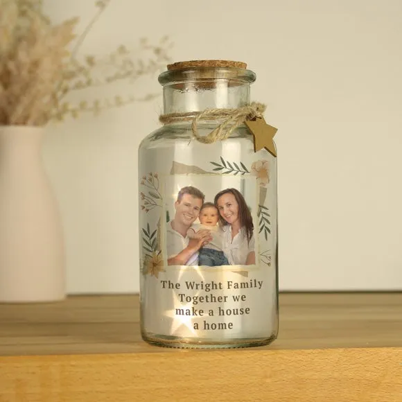 LED Light Up Jar with Photo Upload - Multicolor
