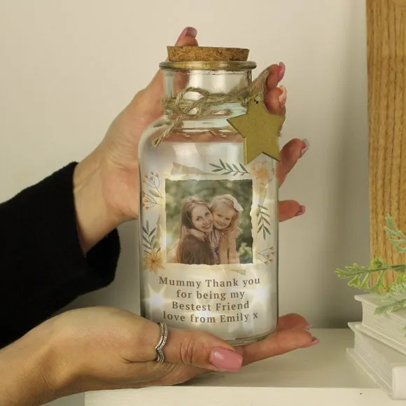 LED Light Up Jar with Photo Upload - Multicolor