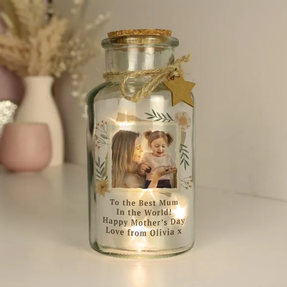LED Light Up Jar with Photo Upload - Multicolor image