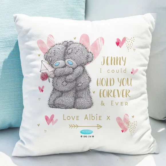 Personalised Cushion with Message - White image