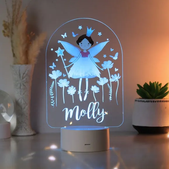 Personalised Fairy Night Light - White, LED