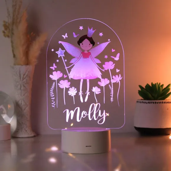 Personalised Fairy Night Light - White, LED