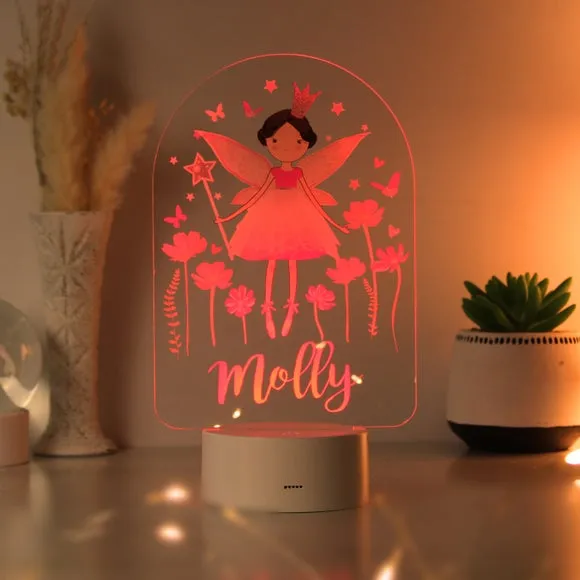 Personalised Fairy Night Light - White, LED