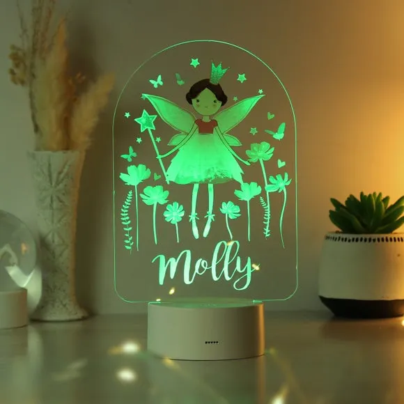 Personalised Fairy Night Light - White, LED