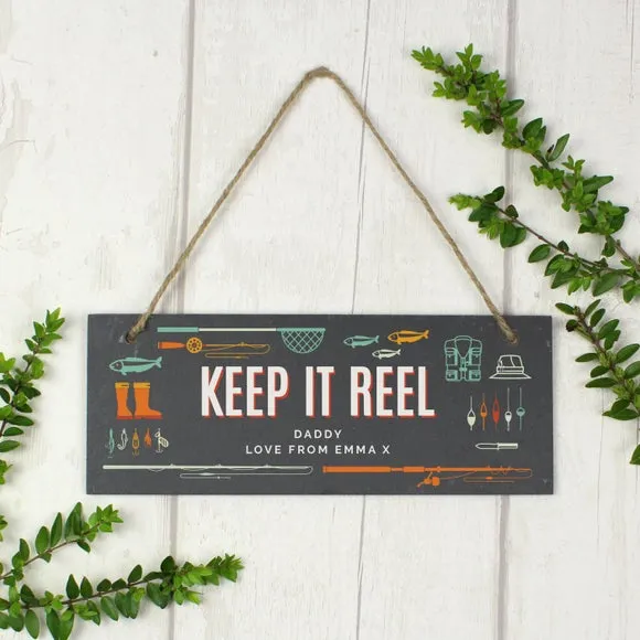 Personalised Hanging Slate Plaque - Grey, Slate