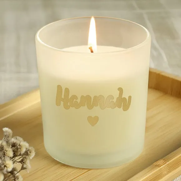 Personalised Jar Candle - Gold