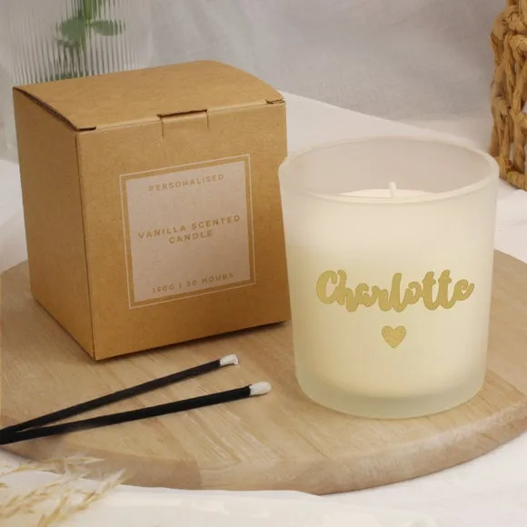 Personalised Jar Candle - Gold image