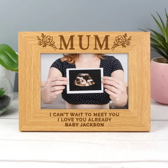 Personalised Photo Frame - Natural, Oak Effect