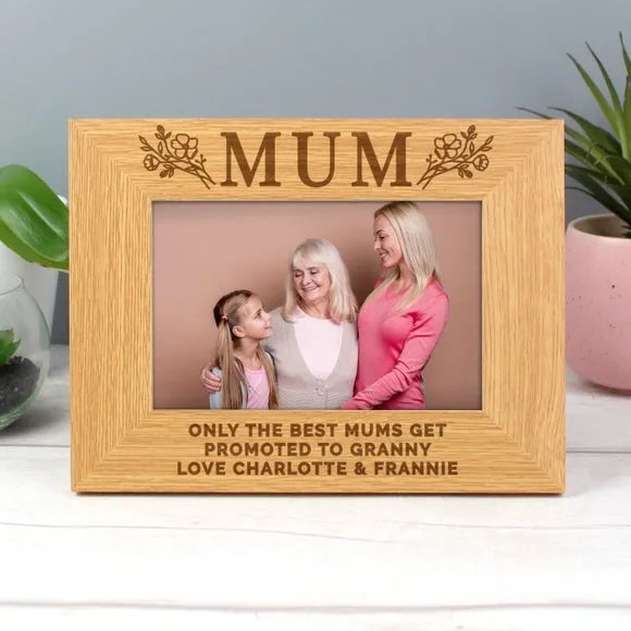 Personalised Photo Frame - Natural, Oak Effect