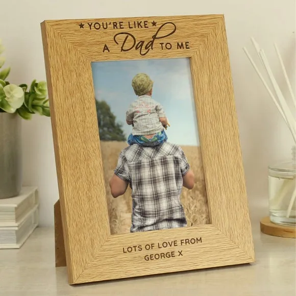 Personalised Photo Frame - Natural, Oak Veneer
