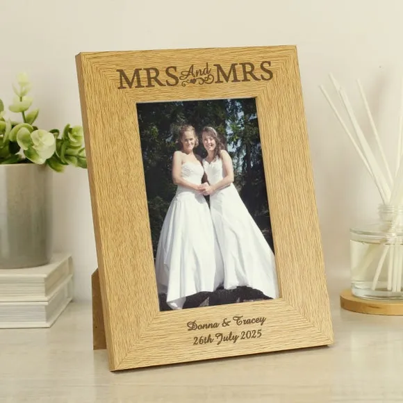 Personalised Photo Frame - Natural, Oak Veneer
