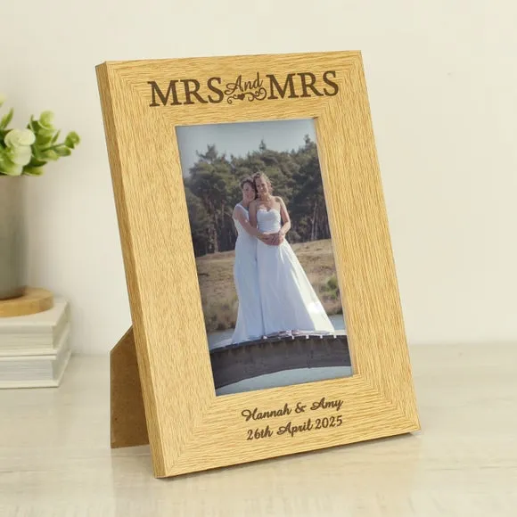 Personalised Photo Frame - Natural, Oak Veneer