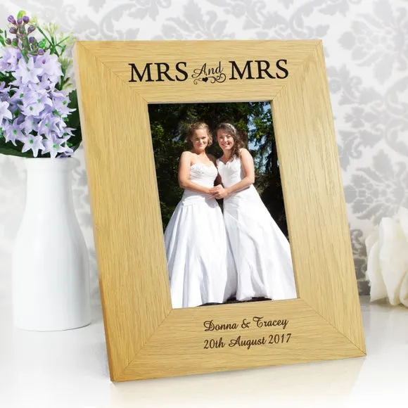Personalised Photo Frame - Natural, Oak Veneer image