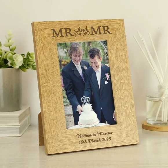 Personalised Photo Frame - Natural, Oak Veneer