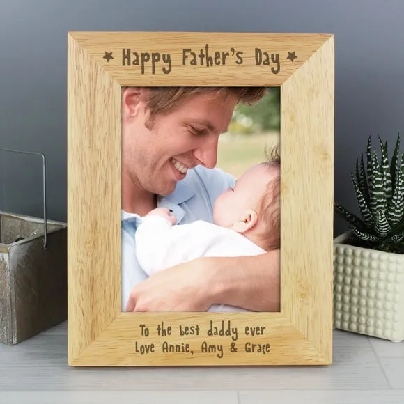 Personalised Photo Frame - Natural, Wood